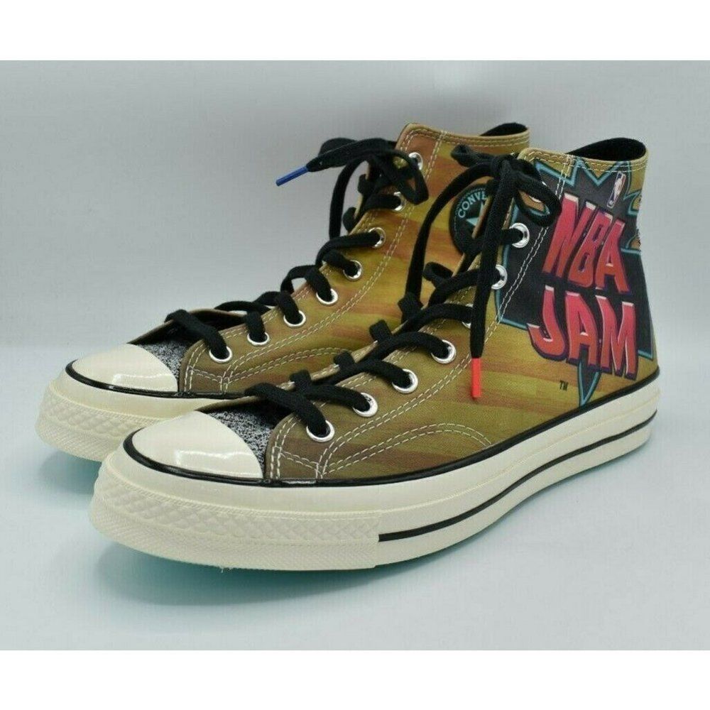 NWB Converse Mens Size 9 NBA JAM Chuck Taylor 70 High Top Casual Shoes 171692C - Picture 3 of 10